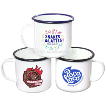 Caneca de esmalte personalizado de alta qualidade com design OEM